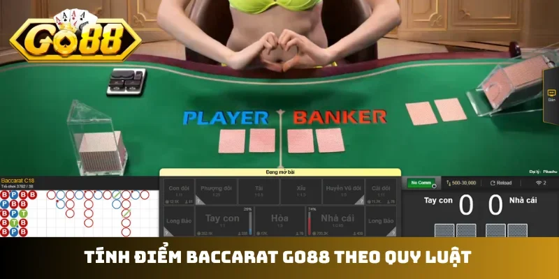 Tính điểm baccarat GO88 theo quy luật